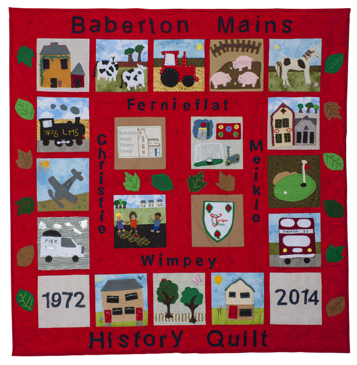 Explore the history quilt Baberton Mains History Group
