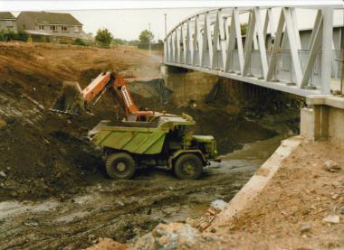 The footbridge over the bypass