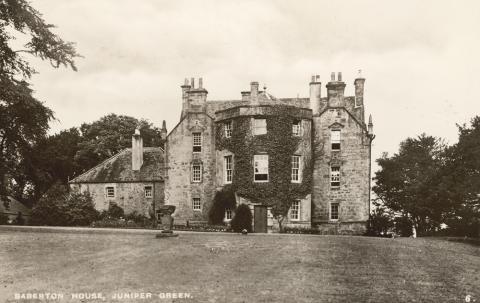 Postcard of old Baberton House