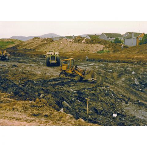 Diggers excavating the bypass